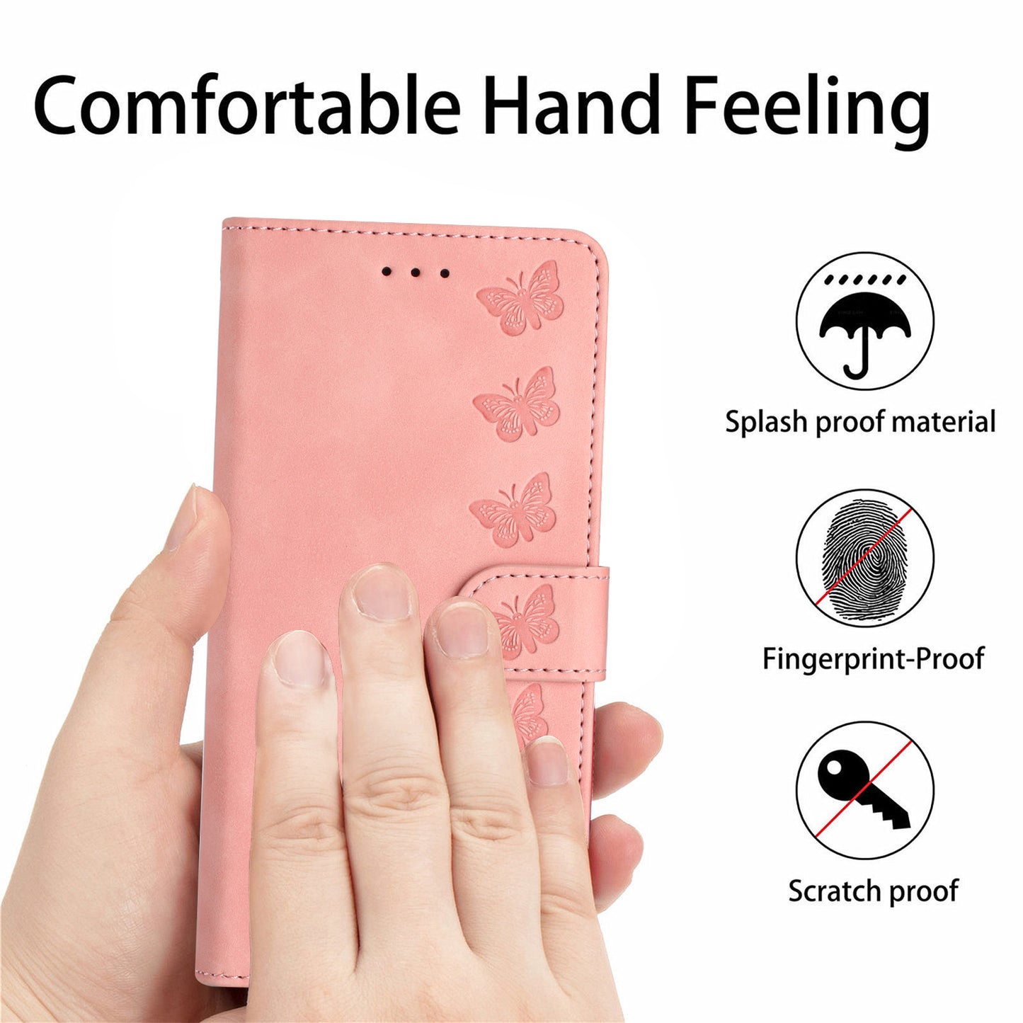 For Motorola Moto G73 5G PU Leather Butterfly Imprinted Stand Shell Wallet Shockproof Phone Case
