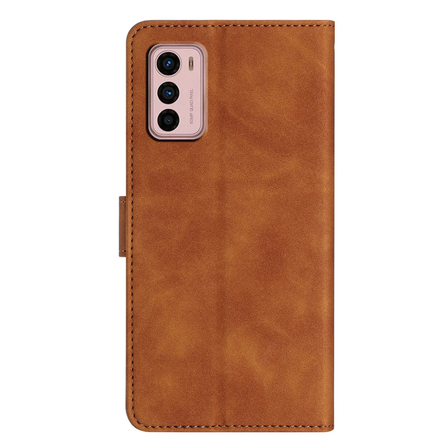 For Motorola Moto G42 4G PU Leather Butterfly Imprinted Shockproof Stand Shell Wallet Phone Case