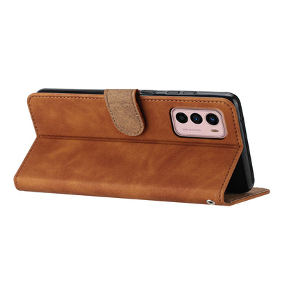 For Motorola Moto G42 4G PU Leather Butterfly Imprinted Shockproof Stand Shell Wallet Phone Case