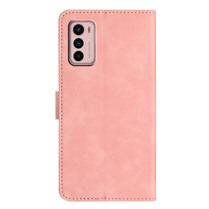 For Motorola Moto G42 4G PU Leather Butterfly Imprinted Shockproof Stand Shell Wallet Phone Case