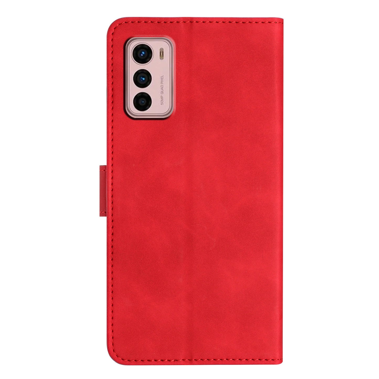 For Motorola Moto G42 4G PU Leather Butterfly Imprinted Shockproof Stand Shell Wallet Phone Case