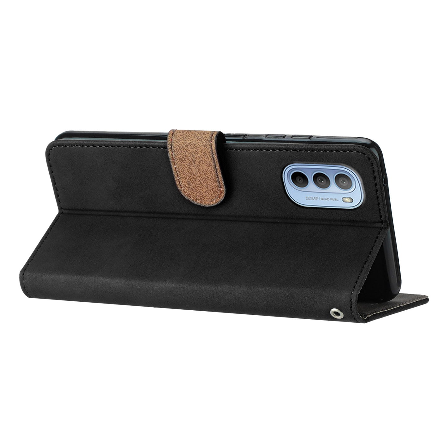 Phone Case for Motorola Moto G62 5G PU Leather Butterfly Imprinted Stand Shell Wallet Flip Cover