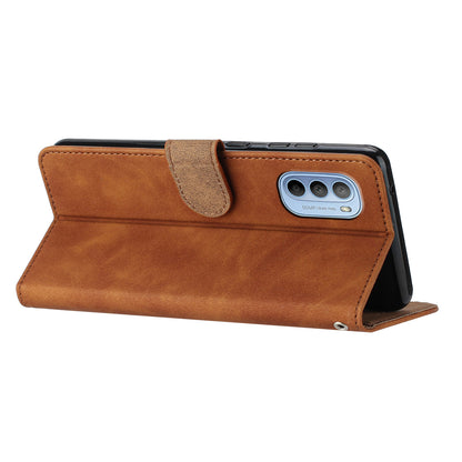 Phone Case for Motorola Moto G62 5G PU Leather Butterfly Imprinted Stand Shell Wallet Flip Cover