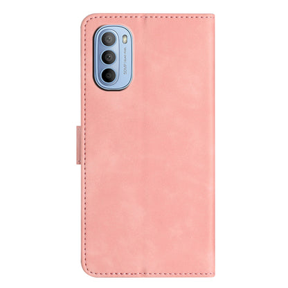 Phone Case for Motorola Moto G62 5G PU Leather Butterfly Imprinted Stand Shell Wallet Flip Cover