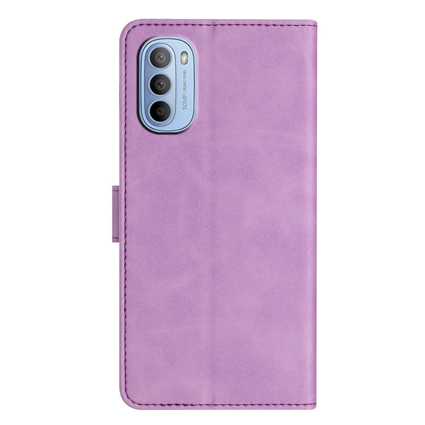 Phone Case for Motorola Moto G62 5G PU Leather Butterfly Imprinted Stand Shell Wallet Flip Cover