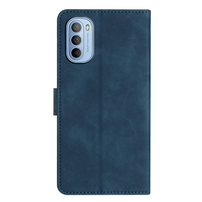 Phone Case for Motorola Moto G62 5G PU Leather Butterfly Imprinted Stand Shell Wallet Flip Cover