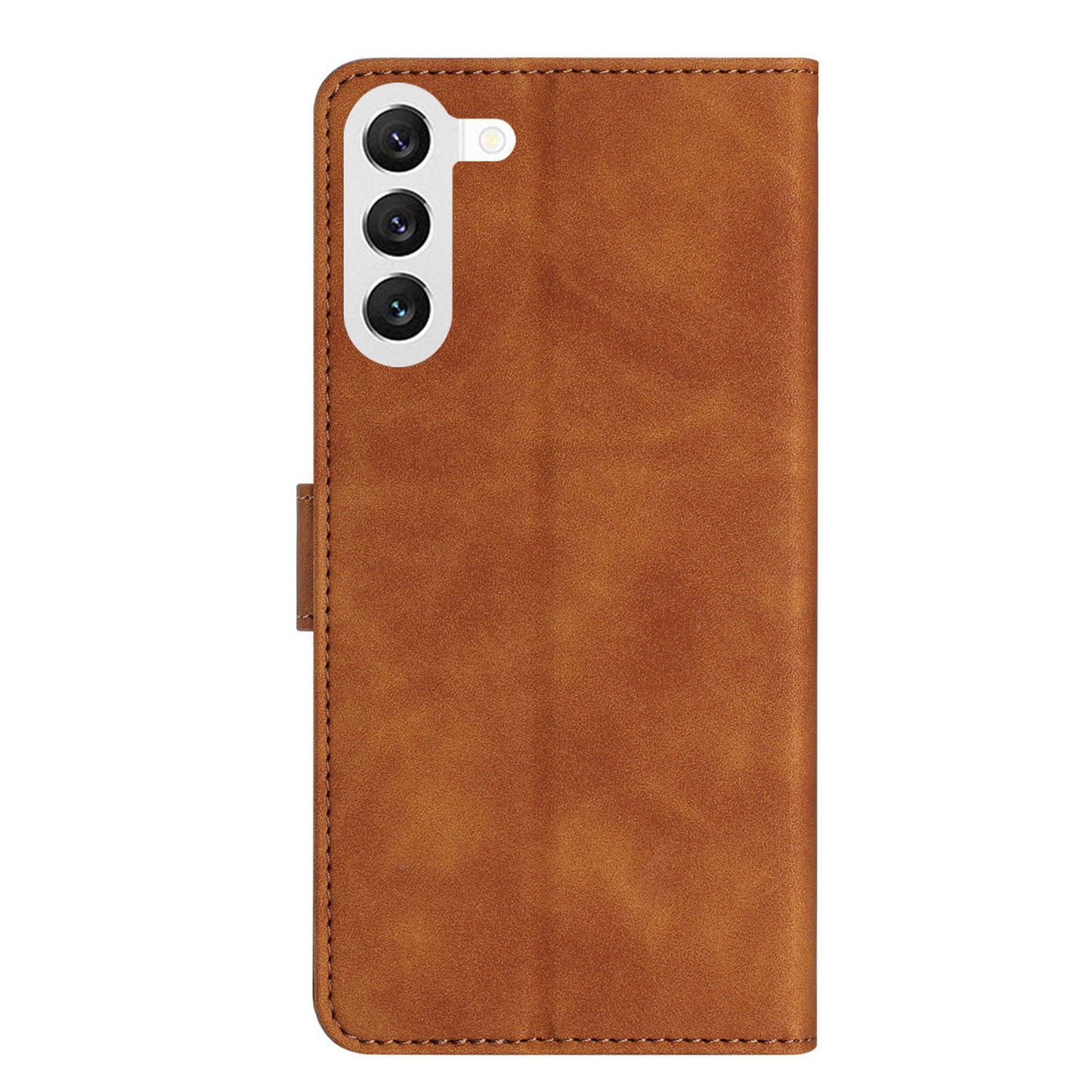 Leather Phone Case for Samsung Galaxy S23+ Butterfly Imprinted Stand Shell Wallet Anti-drop Flip Cover