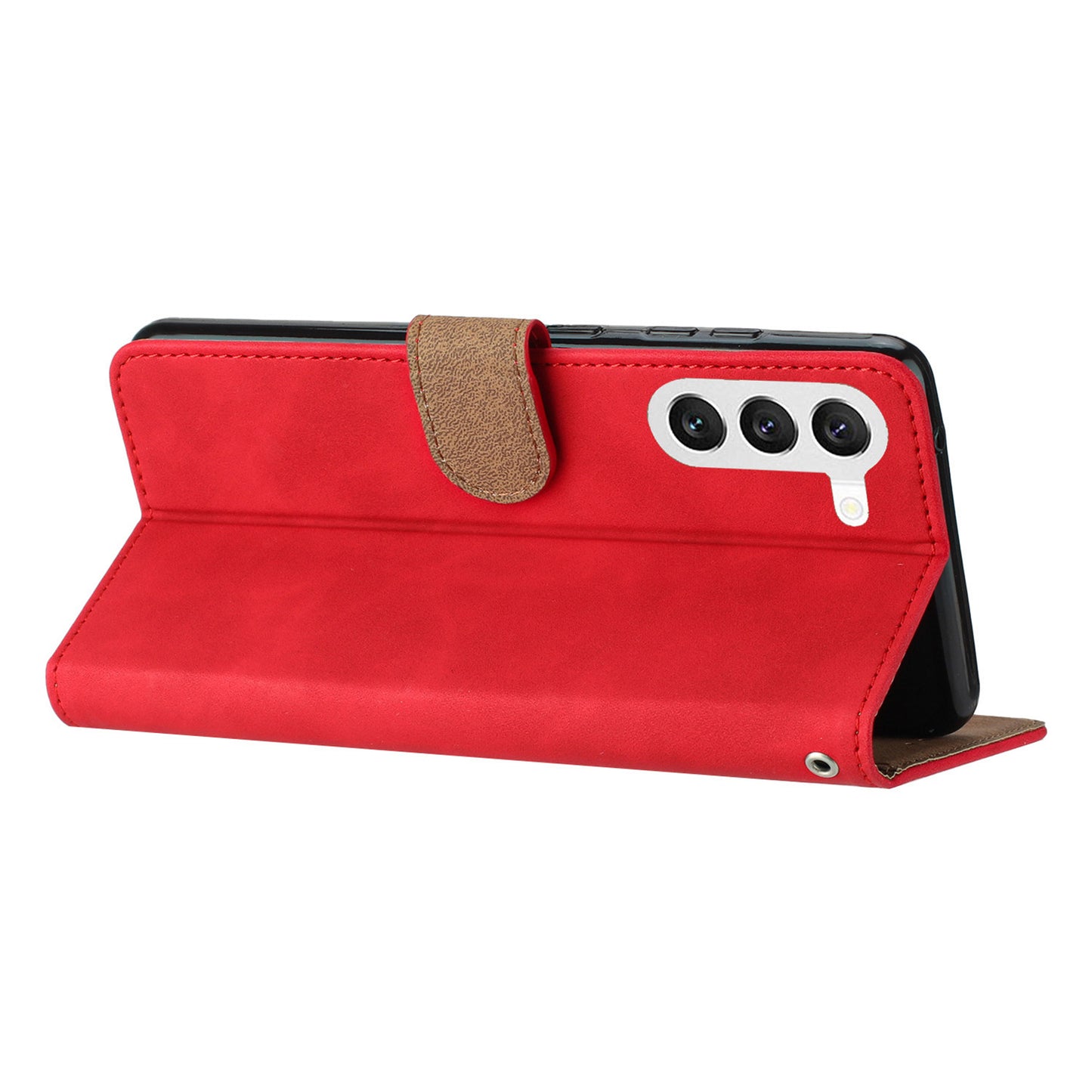 Leather Phone Case for Samsung Galaxy S23+ Butterfly Imprinted Stand Shell Wallet Anti-drop Flip Cover