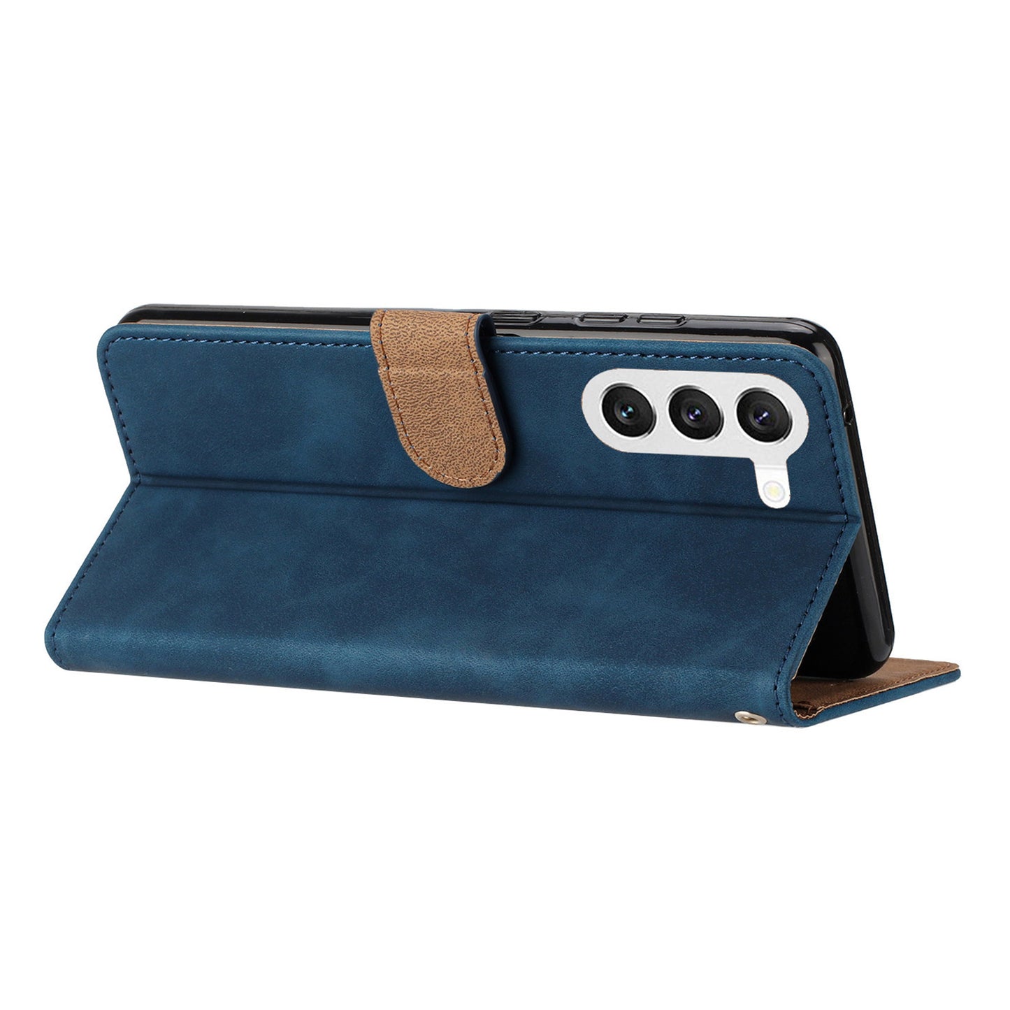 Leather Phone Case for Samsung Galaxy S23+ Butterfly Imprinted Stand Shell Wallet Anti-drop Flip Cover