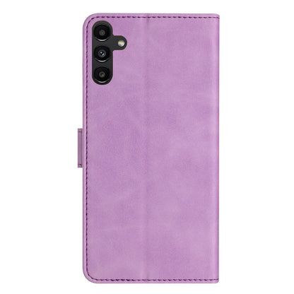 Leather Phone Case for Samsung Galaxy A54 5G Butterfly Imprinted Anti-drop Stand Shell Wallet Flip Cover