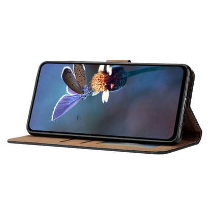 Stand Case for Samsung Galaxy A34 5G Fingerprint Free Butterfly Imprinted Wallet Leather Cover