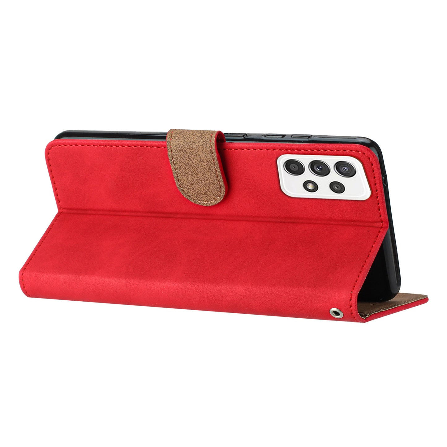 Stand Case for Samsung Galaxy A33 5G Butterfly Imprinted Wallet Splash Proof PU Leather Cover