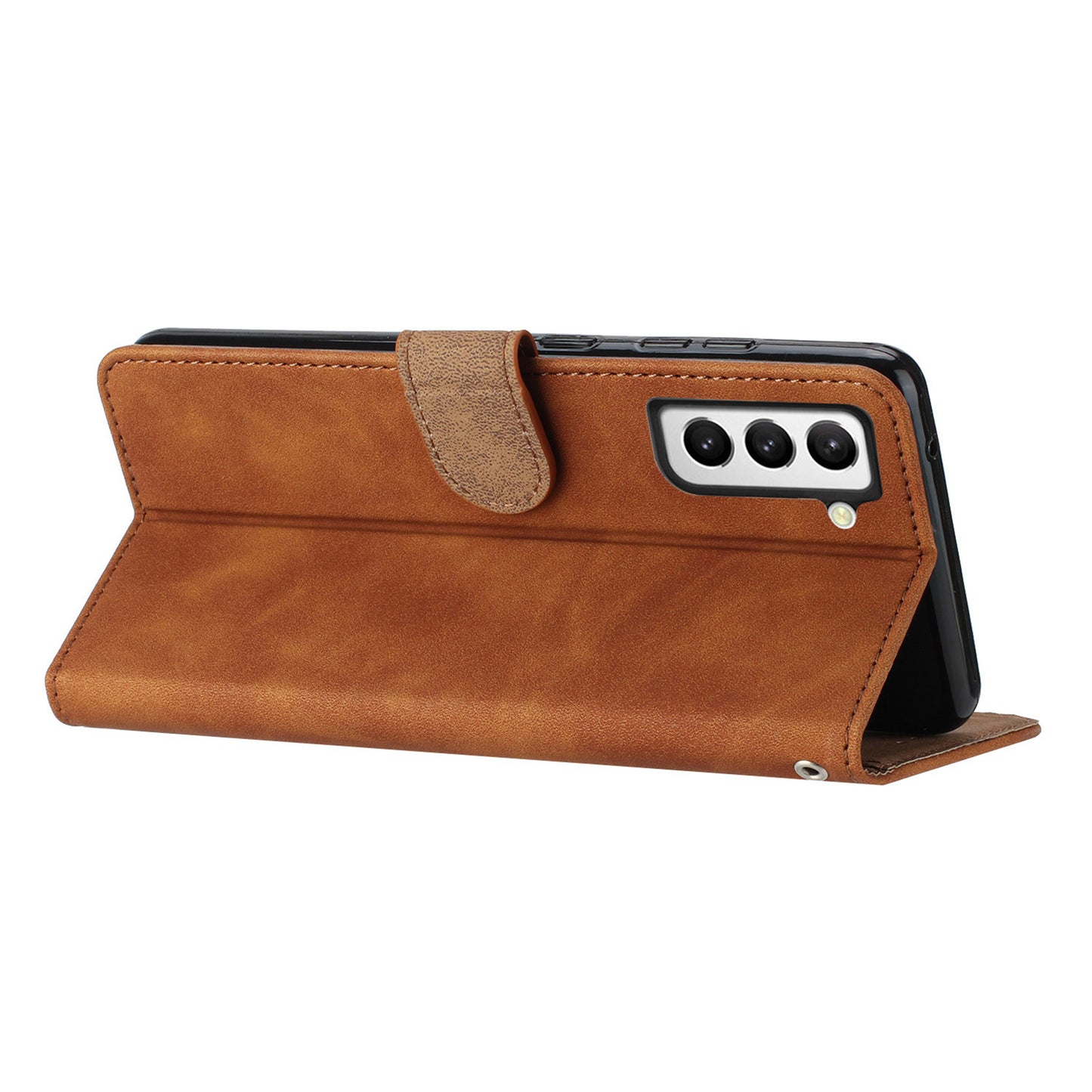 For Samsung Galaxy S22+ 5G Stand Wallet Folio Flip Case Butterfly Imprinted Splash Proof Leather Cover