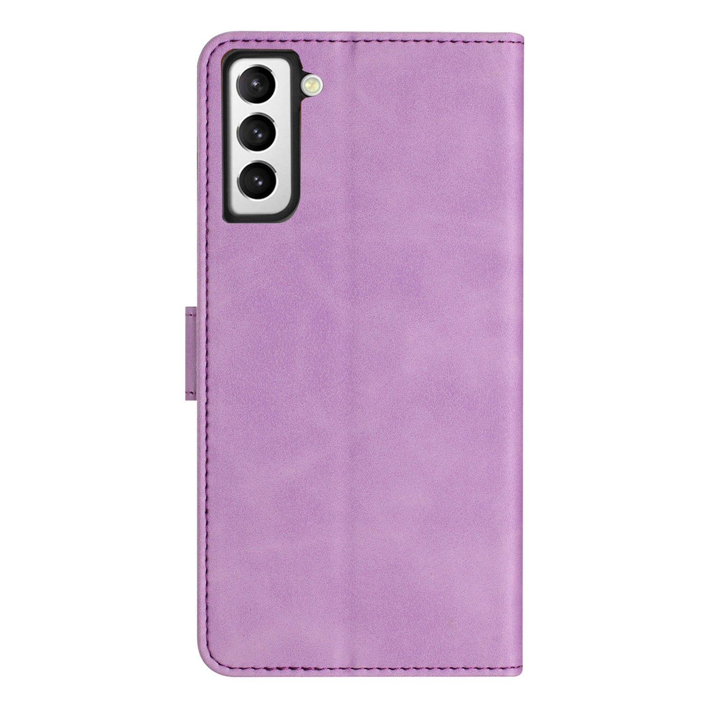 For Samsung Galaxy S22+ 5G Stand Wallet Folio Flip Case Butterfly Imprinted Splash Proof Leather Cover