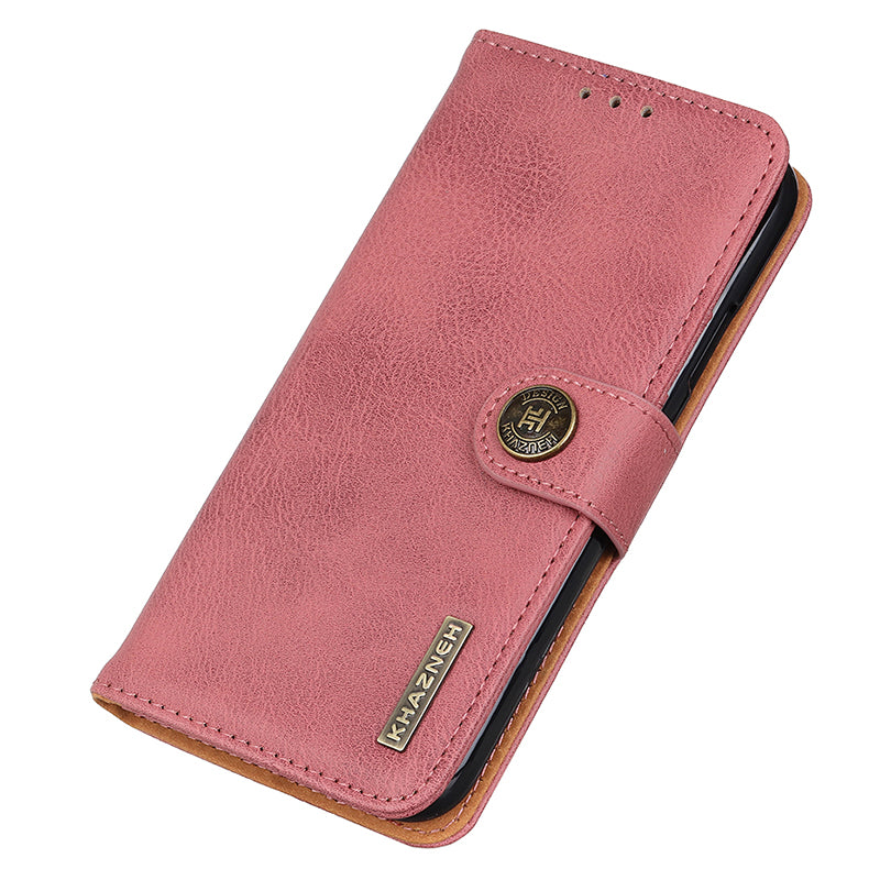 KHAZNEH PU Leather Case for Xiaomi 13 Ultra , Cowhide Texture Wallet Stand Phone Cover