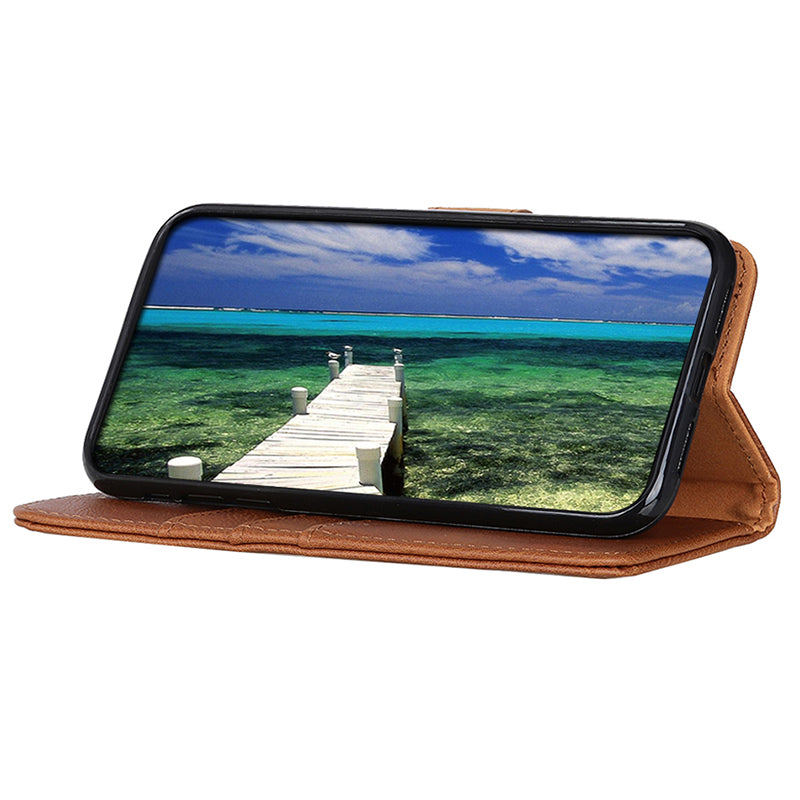 KHAZNEH PU Leather Case for Xiaomi 13 Ultra , Cowhide Texture Wallet Stand Phone Cover