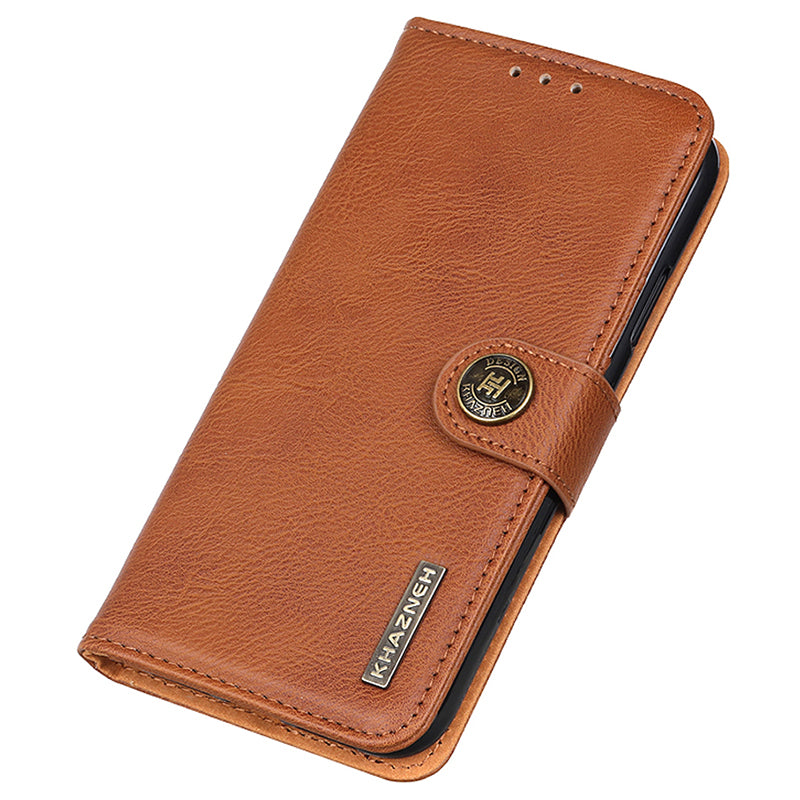 KHAZNEH PU Leather Case for Xiaomi 13 Ultra , Cowhide Texture Wallet Stand Phone Cover