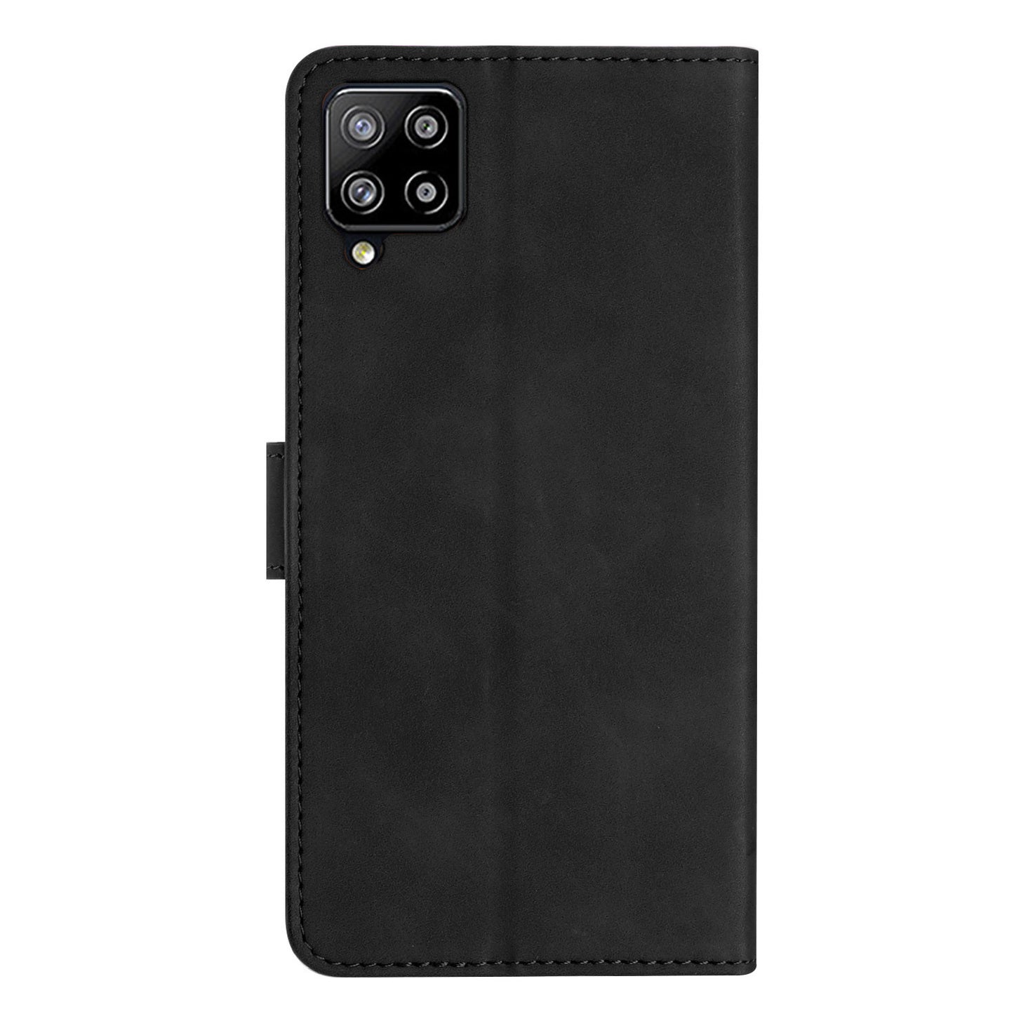 Leather Cover for Samsung Galaxy A42 5G Horizontal Stand Butterfly Imprinted Wallet Flip Case