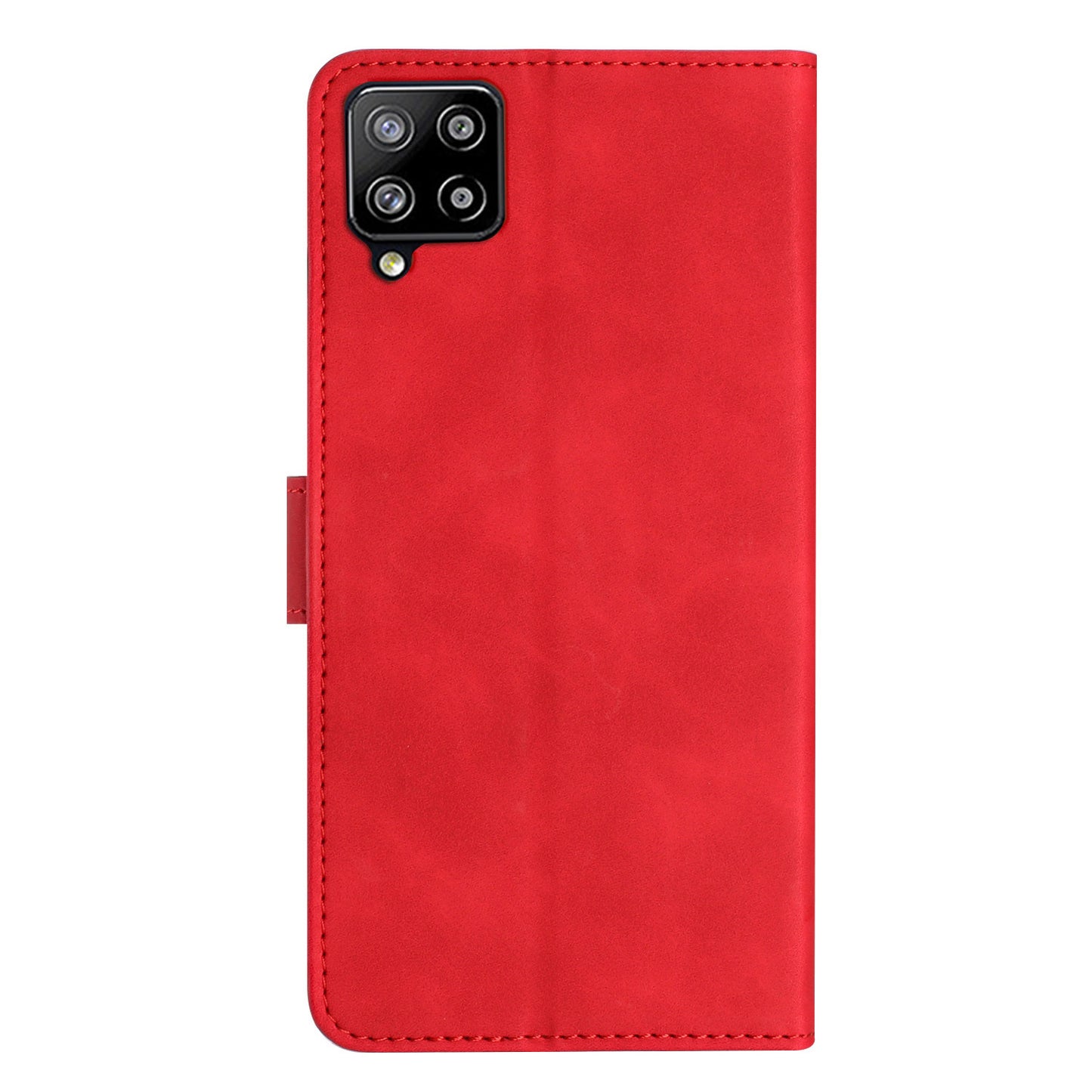 Leather Cover for Samsung Galaxy A42 5G Horizontal Stand Butterfly Imprinted Wallet Flip Case