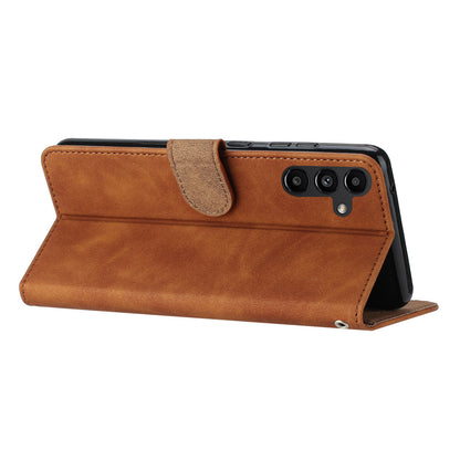 Leather Cover for Samsung Galaxy A14 4G / 5G Stand Phone Shell Butterfly Imprinted Wallet Case