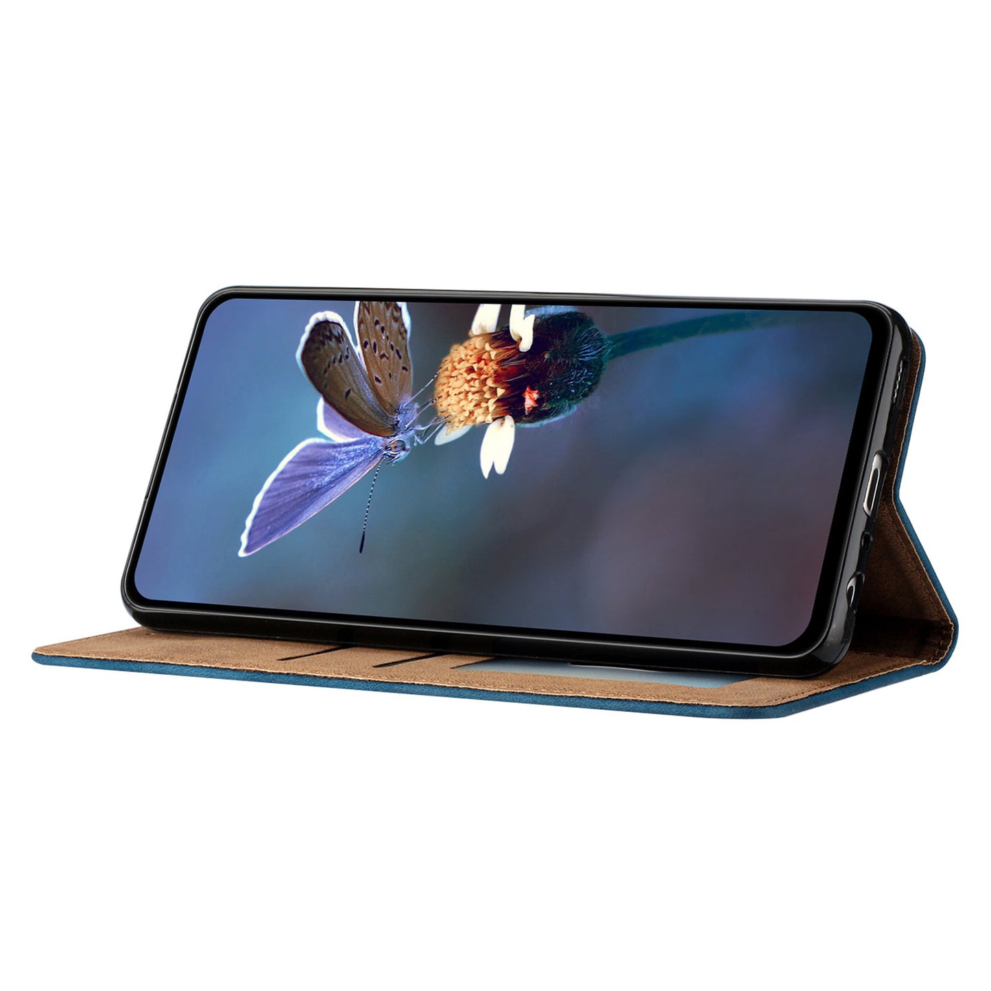 Leather Cover for Samsung Galaxy A14 4G / 5G Stand Phone Shell Butterfly Imprinted Wallet Case