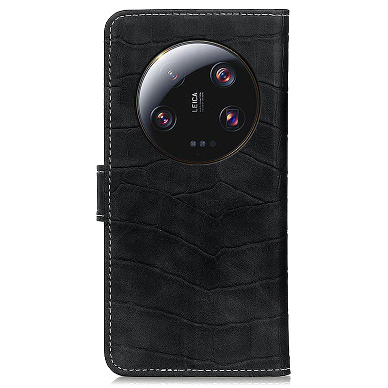 For Xiaomi 13 Ultra Anti-Scratch Phone Case Crocodile Texture Soft Leather Wallet Stand Phone Cover