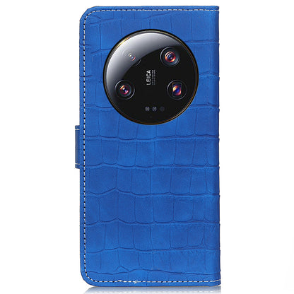 For Xiaomi 13 Ultra Anti-Scratch Phone Case Crocodile Texture Soft Leather Wallet Stand Phone Cover