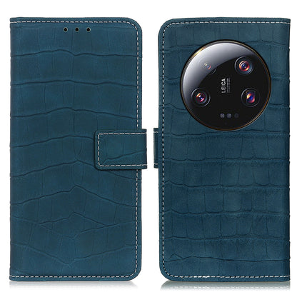 For Xiaomi 13 Ultra Anti-Scratch Phone Case Crocodile Texture Soft Leather Wallet Stand Phone Cover