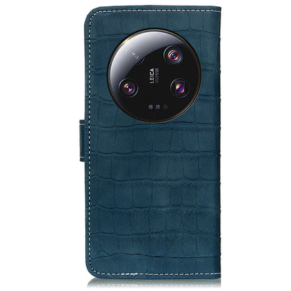 For Xiaomi 13 Ultra Anti-Scratch Phone Case Crocodile Texture Soft Leather Wallet Stand Phone Cover