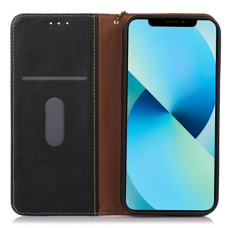 KHAZNEH For Xiaomi 13 Ultra Mobile Phone Cover RFID Blocking Genuine Cowhide Leather Stand Wallet Case