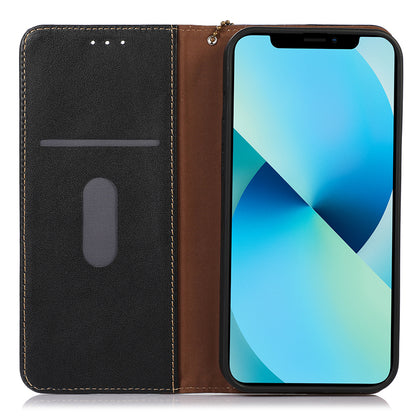 KHAZNEH For Xiaomi 13 Ultra Mobile Phone Cover RFID Blocking Genuine Cowhide Leather Stand Wallet Case