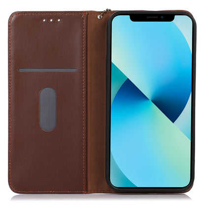 KHAZNEH For Xiaomi 13 Ultra Mobile Phone Cover RFID Blocking Genuine Cowhide Leather Stand Wallet Case