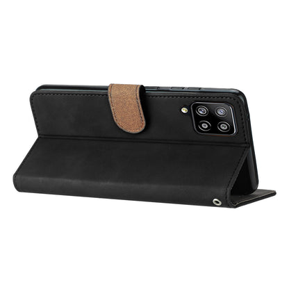 For Samsung Galaxy M32 (Global Version) 4G Butterfly Imprinted Phone Case Leather Wallet Flip Stand Cover