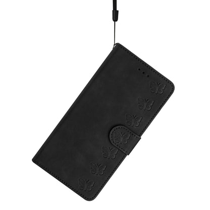 Butterfly Imprinted Phone Case for Samsung Galaxy M53 5G PU Leather Cover with Stand Wallet