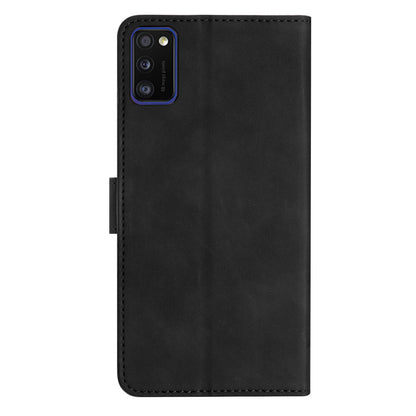 Leather Case for Samsung Galaxy A41 (Global Version) Butterfly Imprinted Phone Cover with Stand Wallet