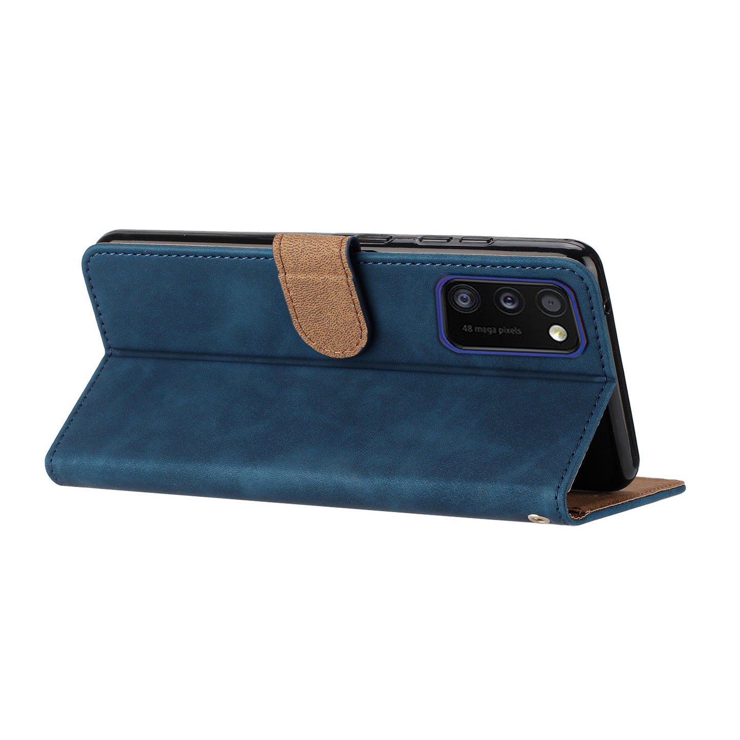 Leather Case for Samsung Galaxy A41 (Global Version) Butterfly Imprinted Phone Cover with Stand Wallet