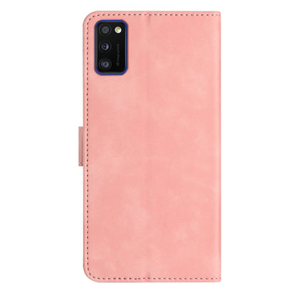 Leather Case for Samsung Galaxy A41 (Global Version) Butterfly Imprinted Phone Cover with Stand Wallet