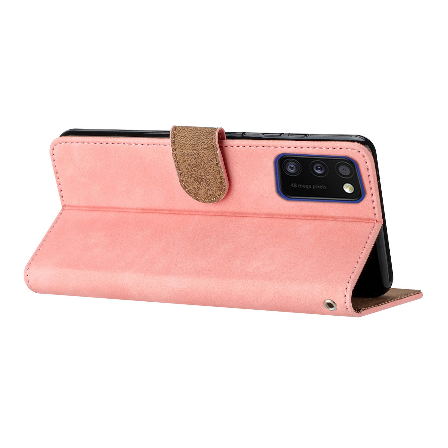 Leather Case for Samsung Galaxy A41 (Global Version) Butterfly Imprinted Phone Cover with Stand Wallet