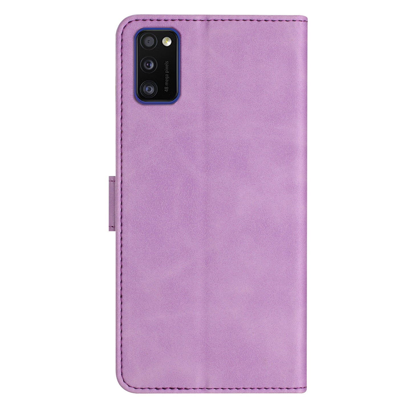 Leather Case for Samsung Galaxy A41 (Global Version) Butterfly Imprinted Phone Cover with Stand Wallet