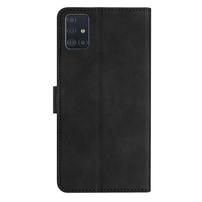 Leather Phone Case for Samsung Galaxy A71 4G SM-A715 Butterfly Imprinted Stand Wallet Cover