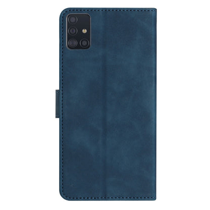 Leather Phone Case for Samsung Galaxy A71 4G SM-A715 Butterfly Imprinted Stand Wallet Cover