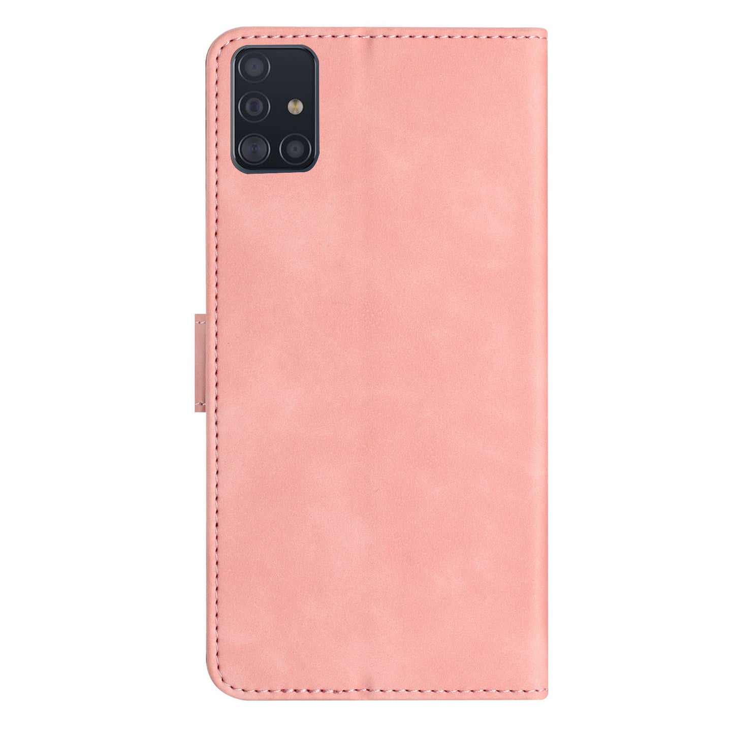 Leather Phone Case for Samsung Galaxy A71 4G SM-A715 Butterfly Imprinted Stand Wallet Cover