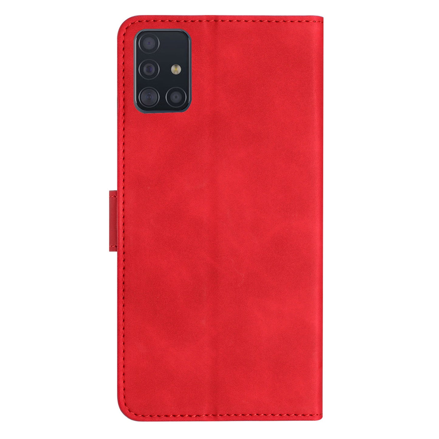 Leather Phone Case for Samsung Galaxy A71 4G SM-A715 Butterfly Imprinted Stand Wallet Cover