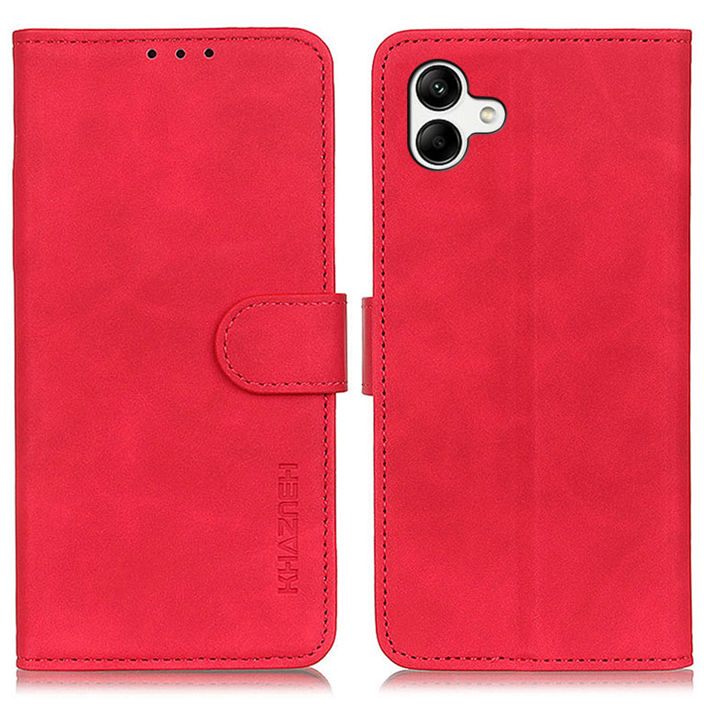 KHAZNEH For Samsung Galaxy F14 5G PU Leather Phone Stand Case Wallet Retro Smartphone Cover