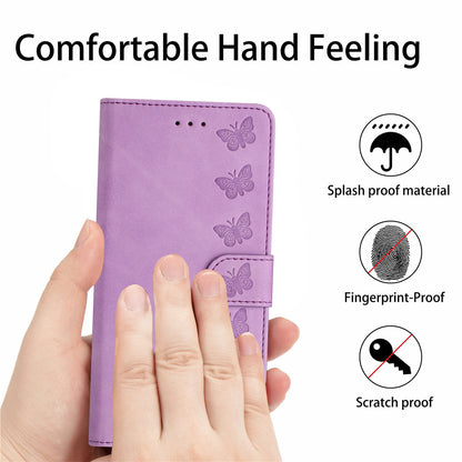 For Xiaomi Redmi 10A Imprinted Butterfly Phone Case Leather Wallet Flip Stand Phone Cover