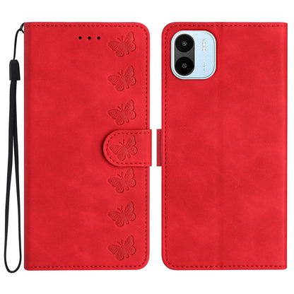 For Xiaomi Redmi A1 4G / A2 4G Phone Case  Imprinted Butterfly PU Leather Wallet Stand Phone Stand Cover