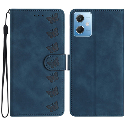 For Xiaomi Poco X5 5G / Redmi Note 12 5G (China) / (India) / (Global) Phone Case Leather Wallet Imprinted Butterfly Stand Cover