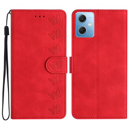 For Xiaomi Poco X5 5G / Redmi Note 12 5G (China) / (India) / (Global) Phone Case Leather Wallet Imprinted Butterfly Stand Cover