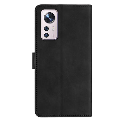Phone Cover for Xiaomi 12 Lite 5G Imprinted Butterfly Phone Case Leather Wallet Flip Stand Phone Shell