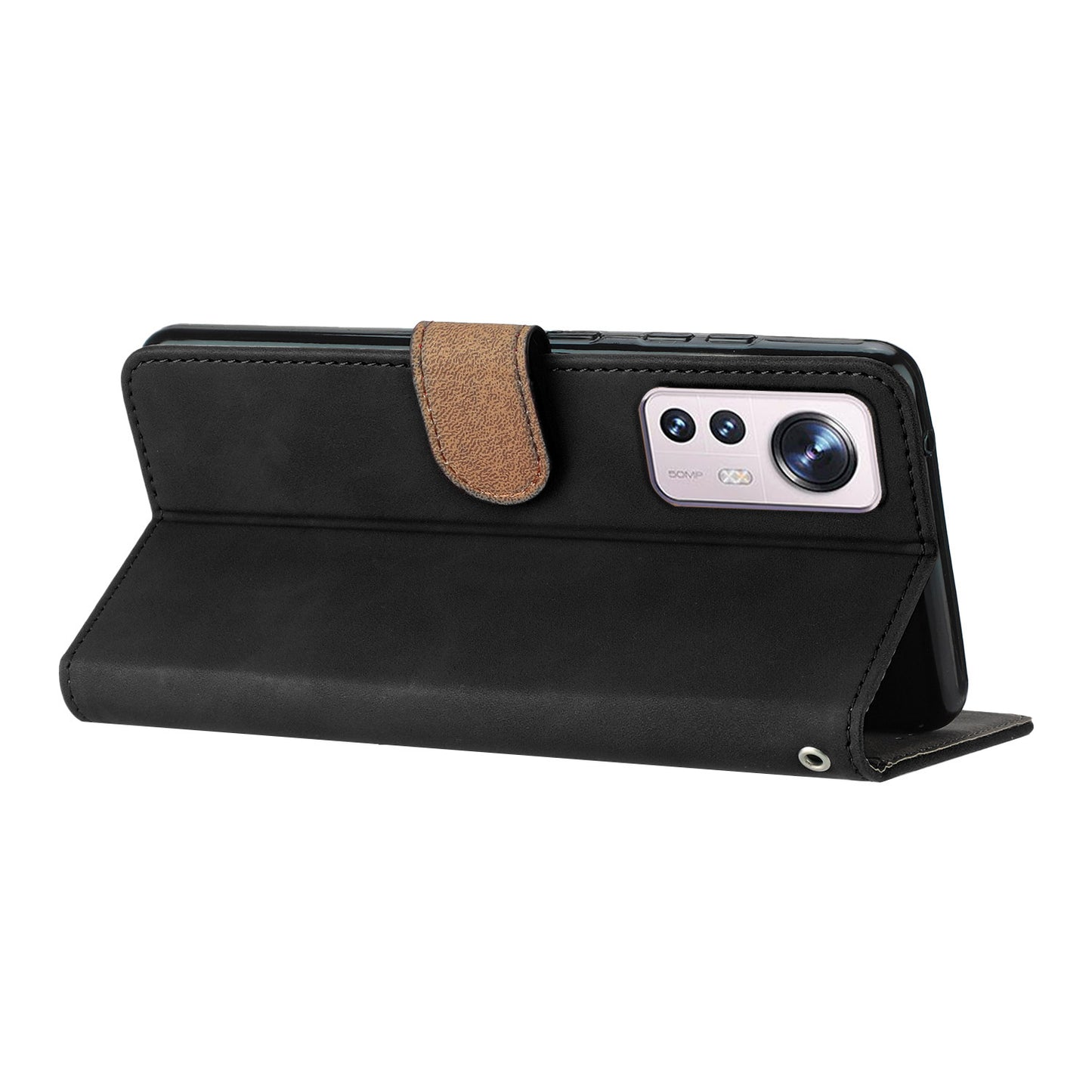 Phone Cover for Xiaomi 12 Lite 5G Imprinted Butterfly Phone Case Leather Wallet Flip Stand Phone Shell